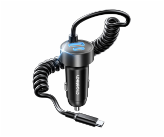 Choetech TC0030 65W dvouportová autonabíječka 1C1A s 1,2m...