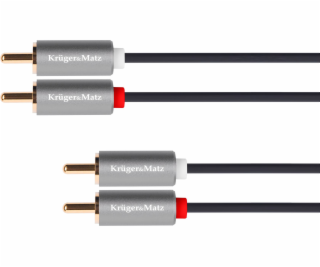 Kabel KRUGER & MATZ 2xCINCH konektor/2xCINCH konektor 1m ...