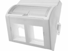 Adaptér 45x45 2xRJ45 (konvexný lomený) ALANTEC