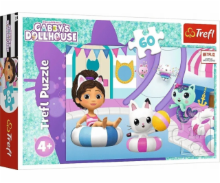 Puzzle TREFL Gabby u bazénu 60 dílků