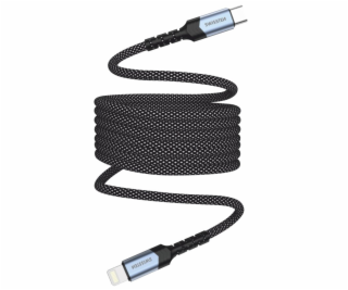 Swissten magnetický datový kabel samonavíjecí usb-c / lig...
