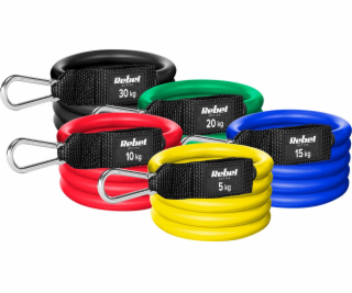 Guma posilovací REBEL Power Tube Set 5-30kg 5ks