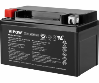 Baterie motocyklová 12V 7Ah VIPOW