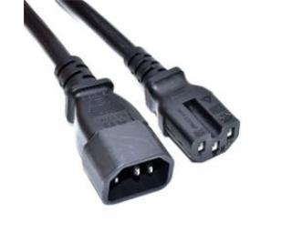 Akyga Kabel napájecí 250V/10A, CU IEC C14 / C15, měď, čer...
