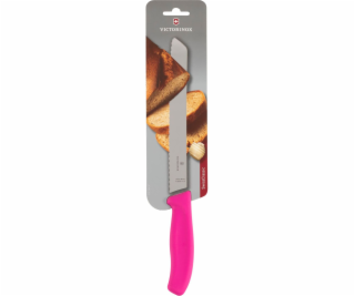 Victorinox Brotmesser 21cm pink Wellenschliff