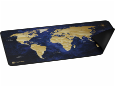 Maxi podložka pod myš Natec WORLD, 80x40cm, modrá
