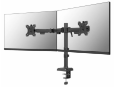 Neomounts NERO Double Flat Screen Desk Mount 10-32   (phone holder+Quick-fix clamp/grommet)