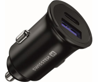 Swissten cl adaptér power delivery usb-c + quick charge 3...