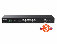 Tenda TEG1120P-16-150W (16xPoE 802.3af/at 10/100/1000Mbps, Uplink 2xRJ45 + 2xSFP) 130W