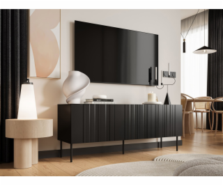RTV skříň ISLA 150,5x40x60 černá matná