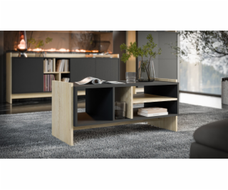 Cama Lavice/stůl PORTO 100x50x46 dub/černá