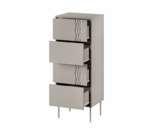 Cama 4S TRESSE komoda 50x40x125 kašmírová matná