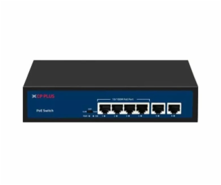 Čtyřportový 10/100/1000 Mbps PoE switch s 2x 1000 Mbps up...