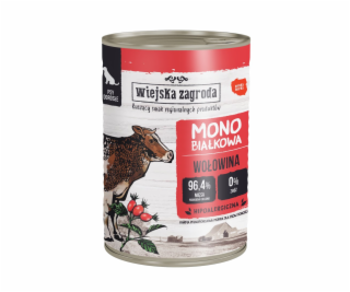WIEJSKA ZAGRODA Monoprotein Beef - vlhké krmivo pro psy -...