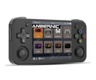 Retro herní přenosná konzole ANBERNIC RG35XX H černá