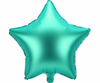 Fóliový balónek PartyDeco Star, 48 cm, zelený jedna velikost