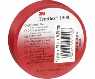 3M Temflex 1500 izolační páska DE272951166 19mmx20m červená