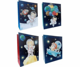 JU-PITER Dárková taška Malý kosmonaut 9856C 18x23x10cm p1...