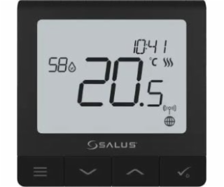 Salus  drátový, zapuštěný regulátor teploty SQ610B Quantu...