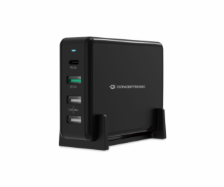 Conceptronic OZUL01B 4-Port 65W USB-PD Charger