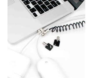 Compulocks T-bar Security Keyed Coiled Cable Lock - Bezpe...