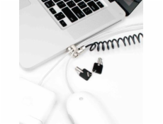 Compulocks T-bar Security Keyed Coiled Cable Lock - Bezpečnostní kabelový zámek - 1.52 m - pro Compulocks Universal Tablet Holder