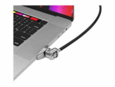 Compulocks Ledge Lock Adapter for MacBook Pro 16  (2019) with Keyed Cable Lock - Nástavec zámku bezpečnostního slotu - stříbrná - s kabelový zámek na klíč - pro Apple MacBook Pro 16  (Late 2019)