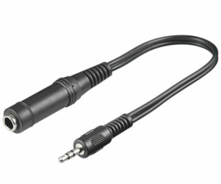 PremiumCord Redukce audio 3,5mm stereojack - 6.35mm stere...