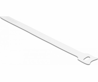 Delock - Kabelová stahovací páska - 20 cm - bílá (balení 10)