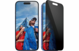 PanzerGlass - Ochrana obrazovky pro mobilní telefon - ultra široký tvar - sklo - s bezpečnostním filtrem - dvoucestné - barva rámu černá - pro Apple iPhone 16