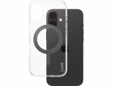 CARE by PanzerGlass - Zadní kryt pro mobilní telefon - s hliníkovým stojánkem - kompatibilita s MagSafe - termoplastický polyuretan (TPU), polykarbonát (PC), hliníková slitina - průhledná, černá - pro