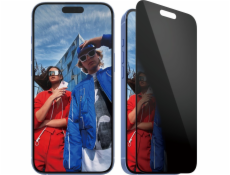 PanzerGlass - Ochrana obrazovky pro mobilní telefon - ultra široký tvar - sklo - s bezpečnostním filtrem - dvoucestné - barva rámu černá - pro Apple iPhone 16 Plus