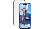 PanzerGlass Ceramic Protection - Ochrana obrazovky pro mobilní telefon - ultra široký tvar - sklo - barva rámu černá - pro Apple iPhone 16