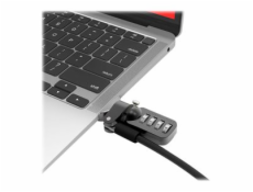Compulocks Ledge Lock Adapter for MacBook Air M1 with Combination Cable Lock - Nástavec zámku bezpečnostního slotu - s kombinačním kabelovým zámkem - stříbrná - pro MacBook Air 13,3 