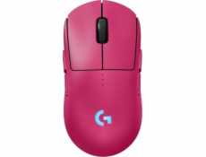 Logitech G PRO 2 - Myš - hraní - pravák a levák - optický - 8 tlačítka - bezdrátový, kabelové - 2.4 GHz, USB - přijímač USB Logitech LIGHTSPEED - růžová