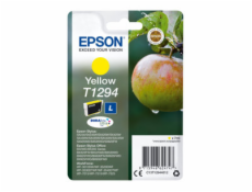 Epson T1294 - Velikost L - žlutá - originální - blistr s RF / akustickým alarmem - inkoustová cartridge - pro Stylus SX230, SX235, SX430, SX438; WorkForce WF-3010, 3520, 3530, 3540, 7015, 7515, 7525