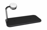 Zens Dual+Watch Alu Wireless Charger Black, Zens Dual+Watch Alu Wireless Charger Black