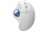 Logitech Ergo Series ERGO M575S - Kulový ovládač - ergonomický - optický - 5 tlačítka - bezdrátový - Bluetooth, 2.4 GHz - USB přijímač Logitech Logi Bolt - krémová