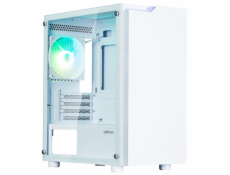 Zalman skříň T4 Plus / miniT / 1x120mm fan ARGB / USB 2.0 / USB 3.0 / tvrzené sklo / bílá