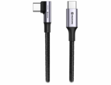 Swissten datový kabel usb-c/usb-c 5a (100w) pro notebooky 2 m černý