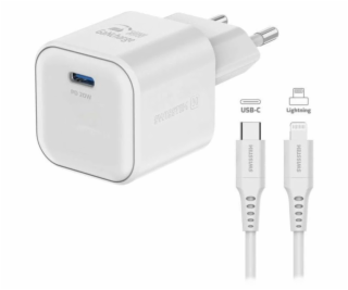 Swissten síťový adaptér gan 1x usb-c 20w power delivery b...
