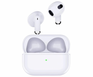 Swissten bluetooth tws sluchátka minipods bílá