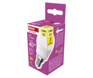EMOS LED CLS MINI GLOBE 4,2W(40W) 470lm E14 WW