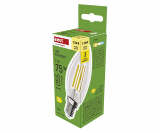 EMOS LED FLM CANDLE 7W(75W) 1055lm E14 WW