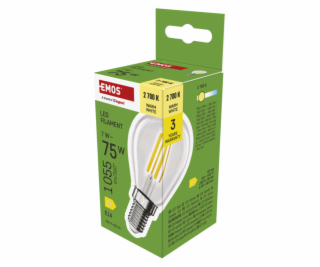 EMOS LED FLM MINI GL 7W(75W) 1055lm E14 WW