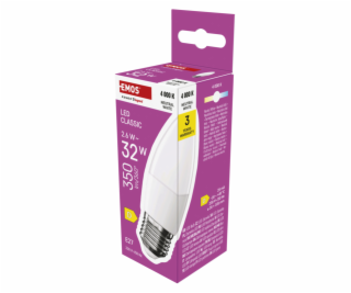EMOS LED CLS CANDLE 2,5W(32W) 350lm E27 NW