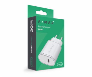Aligator síťová nabíječka A-MAX PD 20W USB-C bílá