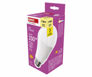 EMOS LED CLS A80 20W(150W) 2452lm E27 WW