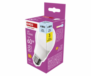 EMOS LED CLS A60 7W(60W) 806lm E27 CW