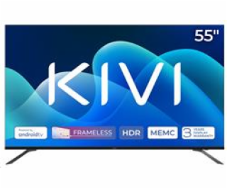 KIVI - 55 , UHD, Google Android TV, Black, 3840x2160, 60 ...